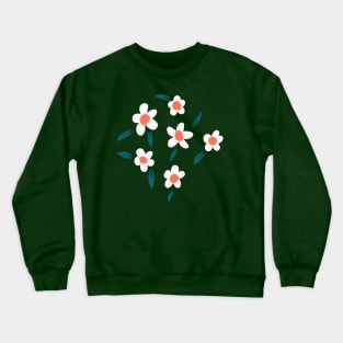 Daisies simple modern daisy pattern Crewneck Sweatshirt